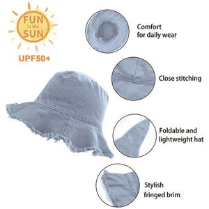 Recién llegado, sombrero de cubo personalizado para mujer, elegante protección solar, sombrero de cubo con bordado de algodón 100% - Product Image 3