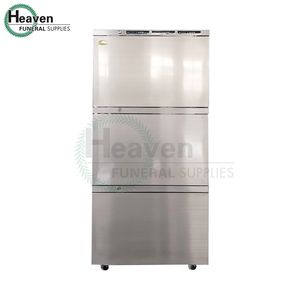 遺体安置所用冷蔵庫 葬儀用品 空冷式 大型 葬儀場 3体用 遺体冷凍庫 遺体冷蔵庫 - Product Image 4