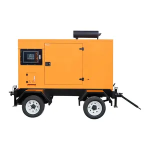 Venta caliente 50kva súper portátil fábrica precio barato remolque generador diesel generador de respaldo para el hogar US