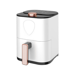 Friteuse à air 5L grande capacité multifonctionnelle électrique domestique entièrement automatique à commande numérique en acier inoxydable antiadhésive PTFE - Product Image 3