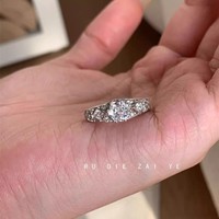 Bague Vintage Bowei Creuse en Acier Inoxydable Plaqué Or 18K avec Zircon, Style Bohème, Design Ouvert