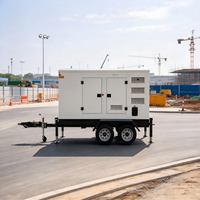 Générateur silencieux monté sur remorque, support optionnel, fréquence 50Hz/60Hz pour les projets de construction et d'ingénierie mondiaux