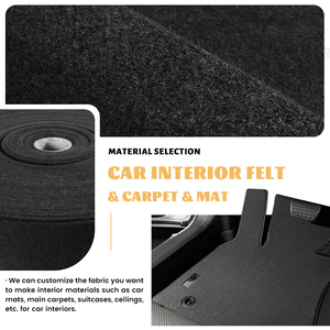 Tapis de sol universels pour l'intérieur des véhicules Civic & City, couleur et logo personnalisables, matériau polyester, prend en charge les tailles personnalisées - Product Image 5