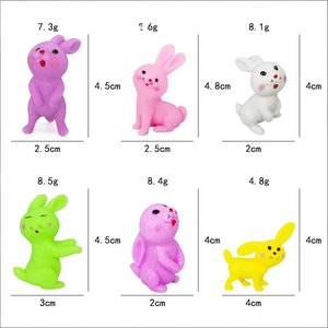 ของเล่นบีบคลายเครียดรูปกระต่ายอีสเตอร์น่ารัก วัสดุ TPR สำหรับเด็กอายุ 5-7 ปี ของขวัญเซอร์ไพรส์สุดสร้างสรรค์ ของเล่นแคปซูล - Product Image 1