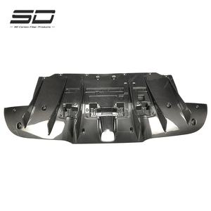 Kit de carrocería de fibra de carbono seco estilo N, difusor de parachoques trasero para Ferrari <span class=keywords><strong>488</strong></span> GTB, labio difusor trasero - Product Image 2