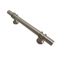 Gagang Lemari Dapur Model Brushed Nickel, Dapat Disesuaikan, Bahan Aluminium Alloy dan Zinc Alloy, Dapat Dikustomisasi