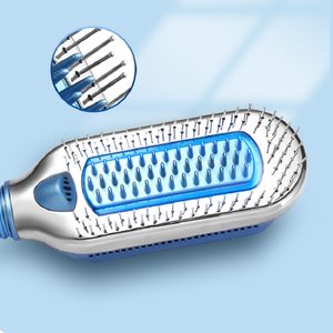 Ione di terapia del ghiaccio spazzola fredda piastra per capelli ferro piatto estensione a freddo spazzole per capelli aria fredda spazzola pettine - Product Image 4
