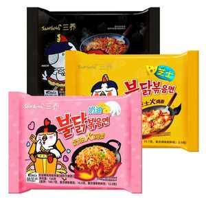 Vente en gros de nouilles instantanées au poulet <span class=keywords><strong>coréen</strong></span> saveur exotique 700g (140g * 5 paquets) <span class=keywords><strong>Ramen</strong></span> épicé au fromage à la crème - Product Image 3