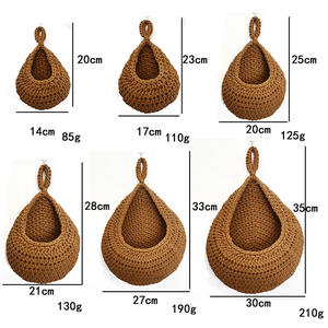 Filet à oiseaux Style artisanal Design classique <span class=keywords><strong>corde</strong></span> de coton filet de jardinière bricolage panier <span class=keywords><strong>suspendu</strong></span> pour plantes d'intérieur et d'extérieur - Product Image 1