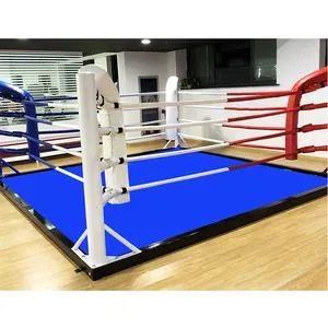 AIDONG prezzo di fabbrica portatile outdoor ring di pugilato IBF muay thai boxe dimensioni delle attrezzature anello piano