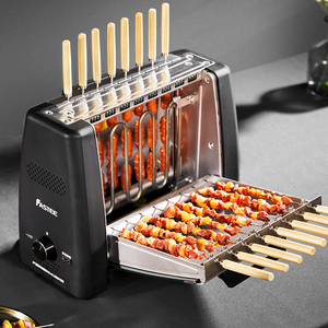 Barbecue sans fumée, brochettes rotatives automatiques, rôtissoire électrique de table avec 16 brochettes - Product Image 2