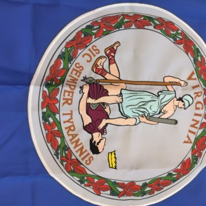 ธงสามเหลี่ยมปักลายเวอร์จิเนีย ขนาด 3x5 ฟุต ผลิตจากผ้า Oxford 210D ทนทาน ธงรัฐสหรัฐ 50 รัฐ แข็งแรงและทนต่อการใช้งาน - Product Image 1