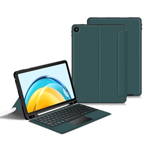 Tastiera Wireless Ergonomica Silenziosa con Retroilluminazione <span class=keywords><strong>a</strong></span> Tasti Uniformi, Portatile per Viaggi, Design per Editing Video, Compatibile con <span class=keywords><strong>Galaxy</strong></span> <span class=keywords><strong>Tab</strong></span> S7+ S8+ - Product Image 2