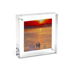 Mini bảng vuông trang trí nội thất miễn phí-đứng rõ ràng Acrylic khối 2x2 ảnh khung hình - Product Image 2