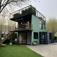 Conteneur démontable en panneaux sandwich d'acier, maison mobile personnalisable, module commercial et résidentiel pour cafés, restaurants, maisons