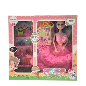 Ensemble de jeu de poupée pour enfants, jouet de beauté et de mode, <span class=keywords><strong>mini</strong></span> dame en plastique, jeu de simulation pour filles - Product Image 1