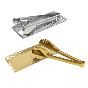 Pinzas de Acero Inoxidable Doradas para Servir Alimentos, Ideales para Buffet, <span class=keywords><strong>Catering</strong></span>, Cocina, Aperitivos, Pan, Ensaladas, Azúcar y Barbacoa - Product Image 1