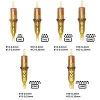 OEM ODM ambisi kemuliaan 20 buah M1 7RM 9RM jarum tato Magnum melengkung 7RS 1RL 3RL 5RL 7RL 9RL Round IJ Liner Shader bulat