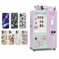 Distributeur automatique de coques de téléphone commercial pour centre commercial, machine à coques de téléphone avec impression personnalisée, kiosque de vente au détail