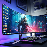Moniteur de jeu incurvé 49 pouces 5K à écran large VA, résolution 5120*1440, dalle TFT pour le bureau et le gaming