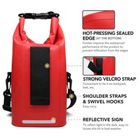 Sac étanche, sac à dos étanche pour la randonnée 2L-10L IPX6, trousse de premiers secours flottante, sac de sauvetage d'urgence en PVC 500D, kayak marin, aventure