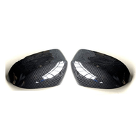 Coques de rétroviseurs de voiture en ABS de haute qualité, aspect fibre de carbone, pour BMW X5 F15 X6 F16 X3 F25 2014-2018, pièces automobiles