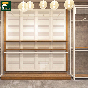 Exhibidores Modernos para Tiendas de Ropa, Armario para Ropa, Estante de Pared, Mostrador de Caja, Espejo, Unidad de Iluminación para Boutique - Product Image 5