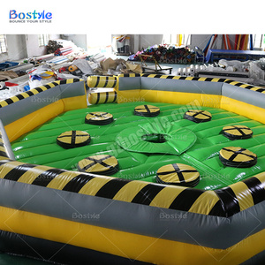 Juego Inflable Comercial Meltdown Wipeout, Juego de PVC Last Man Standing Sweeper para Fiestas de Adultos, <span class=keywords><strong>Alquiler</strong></span> para Carnavales - Product Image 4