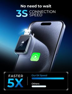 Nâng cấp 2025: Bộ chuyển đổi Carplay không dây | Khởi động 3S | phiên bản IOS - Product Image 2