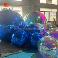 Ballon gonflable en PVC personnalisé en gros, ballon décoratif pour fête de mariage, ballon géant brillant en miroir