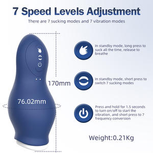 Copa <span class=keywords><strong>de</strong></span> masturbación masculina <span class=keywords><strong>de</strong></span> succión, masturbador <span class=keywords><strong>de</strong></span> vibración y succión recargable por USB para hombres - Product Image 3