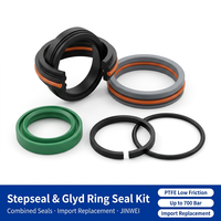 Kit de joints combinés PTFE Stepseal Glyd Ring Wiper pour joint de cylindre hydraulique à faible friction, de remplacement, qualité supérieure