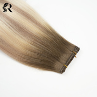Extensions de cheveux vierges chinois doublement étirés pour tissage Genius, 100 % cheveux humains, sans couture, toutes couleurs