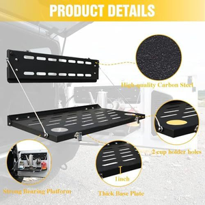 ประตูท้ายแบบหนาแบบชั้นเดียวโต๊ะพับได้พร้อมแผง Molle เหมาะสำหรับประตู2/4 Ford bronco 2021 2025 - Product Image 4