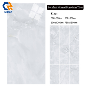 Carreaux <span class=keywords><strong>de</strong></span> sol et <span class=keywords><strong>de</strong></span> mur en porcelaine brillante à texture <span class=keywords><strong>de</strong></span> pierre moderne 600x1200mm pour murs intérieurs, salles <span class=keywords><strong>de</strong></span> bain, appartements, villas, antidérapants - Product Image 2