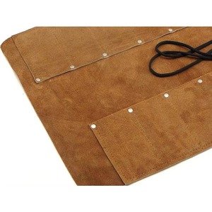 Estuche Enrollable de Cuero de Gamuza con 12 Bolsillos para Herramientas de Barbería, Cuchillos para Tallar Madera y Otras Herramientas Pequeñas, Resistente, de Fábrica con Certificación BSCI - Product Image 5