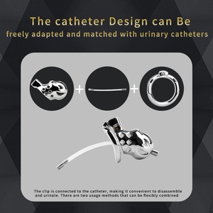 Clown Chastity Lock Alloy Penis Restraint Cock Cage Abstinence Training Hollow Urinatable Chastity Cage Wholesale Sex <b>Toys</b> - Product Image 2