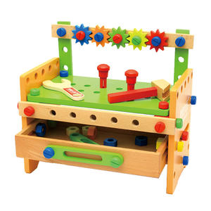 Caja de Herramientas de Madera para Niños, Mesa de Ensamblaje, Juguetes Montessori, Desmontaje de Tuercas para Bebés, Ensamblaje de Tornillos, Simulación de Reparación, Herramienta de Carpintero - Product Image 1
