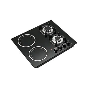 OEM ODM Dual-Fuel Einbau-Kochfeld, 2 Gas- und 2 Elektrobrenner, Induktions-Keramikkochfeld für Heimküchen - Product Image 5
