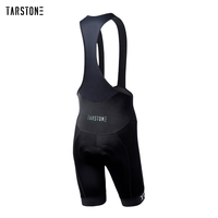 Cuissard de cyclisme noir pour homme Tarstone avec logo réfléchissant, respirant, pour l'endurance