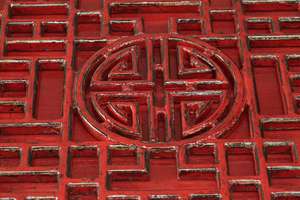 Antike rote chinesische notleidende schnitzende TV-Schranks chu blade kiste - Product Image 5