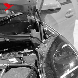 Pour <span class=keywords><strong>Ford</strong></span> <span class=keywords><strong>Puma</strong></span> 2019-2025 <span class=keywords><strong>Accessoires</strong></span> de voiture Amortisseurs hydrauliques de capot avant à ressort à gaz de rechange noirs 2 pièces - Product Image 2