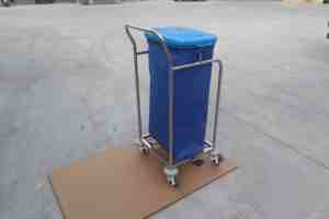 Mt Medisch Ziekenhuis Meubilair Hoge Kwaliteit Oxford Doek Roestvrij Staal Ziekenhuis Vuilniswagen - Product Image 6