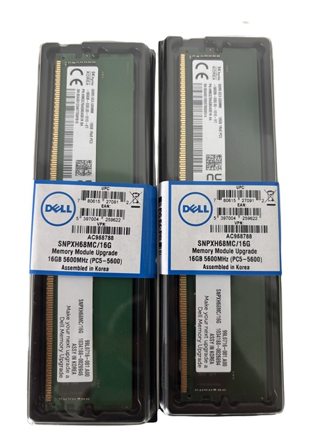 Original dell 16GB DDR5 RDIMM 1Rx8 PC5 5600B ECC Registered Server RAM Memory