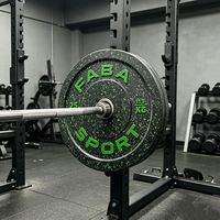 Plaques de poids en caoutchouc colorées pour usage commercial, en salle de sport et domestique, pour l'exercice physique