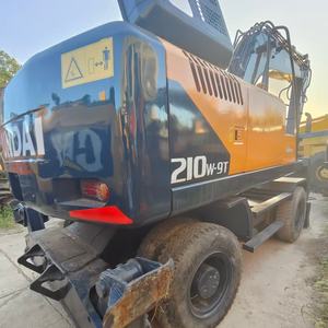 Matériel lourd de haute qualité HYUNDAI, excavatrice sur roues de 21 tonnes 210w-9t d'occasion, moteur coréen d'origine, boîte de vitesses PLC, roulement - Product Image 4