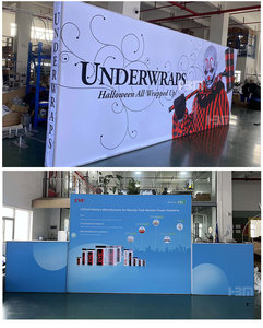 Tùy chỉnh kích thước dễ dàng thiết lập sàn đứng hiển thị di động Pop Up Photo Booth triển lãm Backdrop căng thẳng vải ánh sáng Hộp gian hàng - Product Image 5