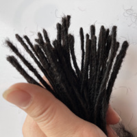 Nature noir couleur 0.2cm à la main locs extension en gros humain crochet cheveux extensions microlocks redoute serrure extension