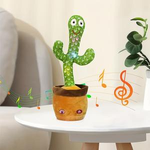 Juguete de Peluche de Cactus Bailarín Electrónico en Oferta para Bebés, Calma a los Niños con Canciones, Baile y Aprendizaje, Muñecas que Repiten lo que Dices - Product Image 4
