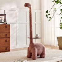 Fauteuil inclinable électrique géant en forme de dinosaure à col long pour salon, chambre et salle à manger